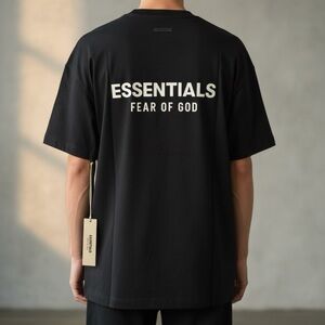 NEW Essentials Fear of God Oversized T-Shirt SS24 Black